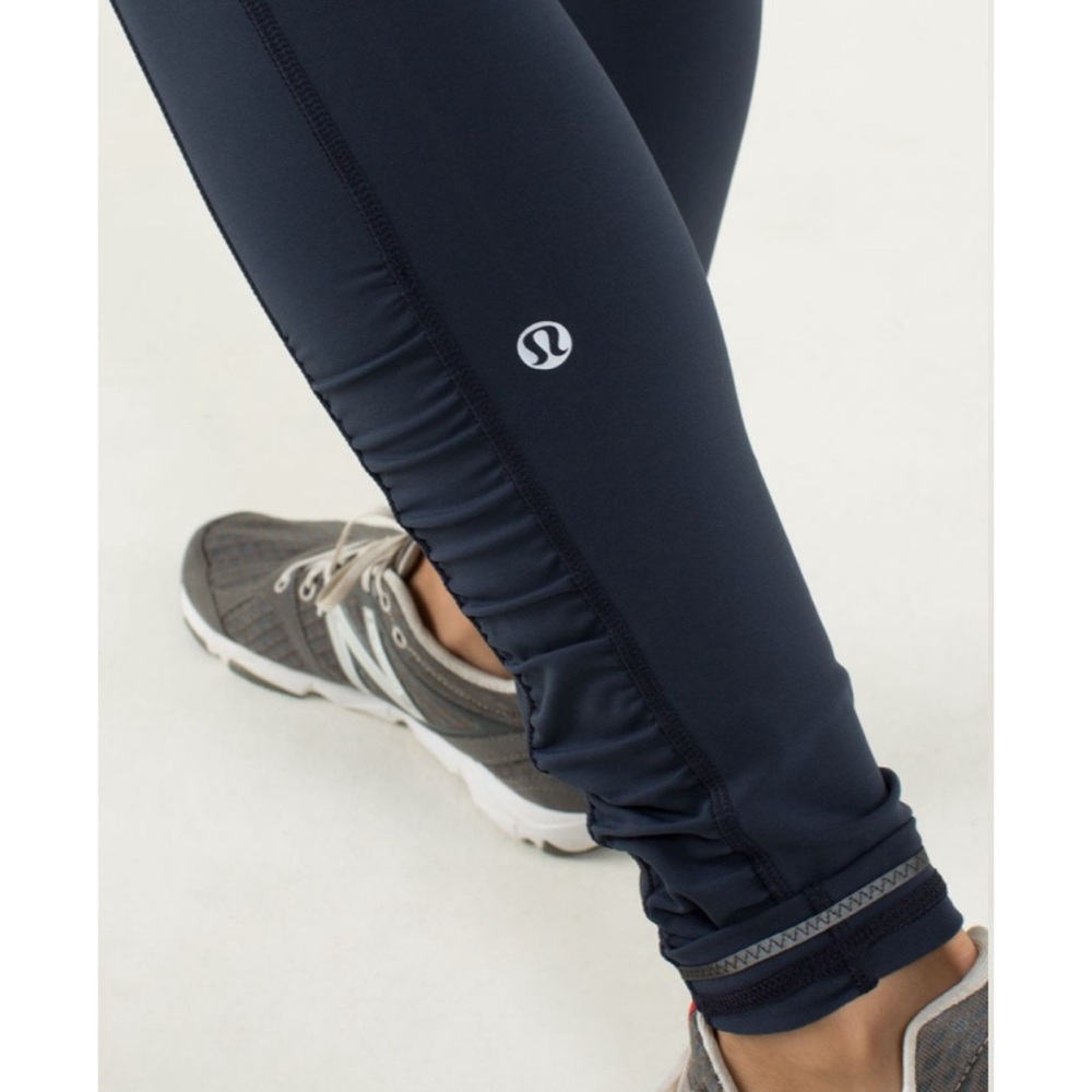Lululemon Speed Tight *Brushed Interlock Inkwell / Quilt Winter 13-27 4 - Picture 7 of 10